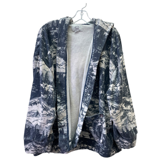 Cardigan By Bdg In Blue & Cream, Size:L