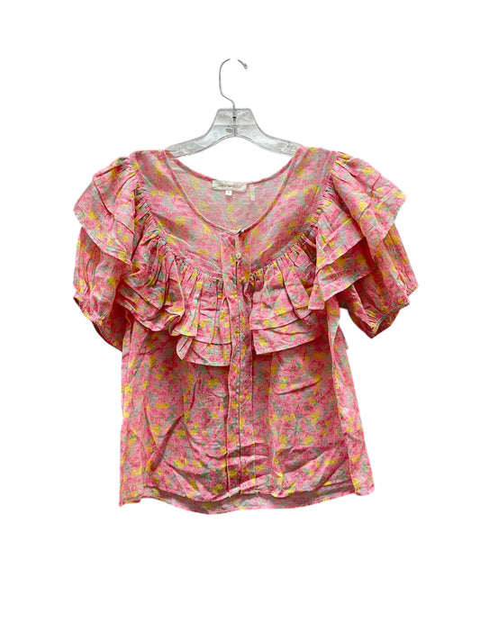 Top Ss Designer By Love Shack Fancy In Pink, Size:M