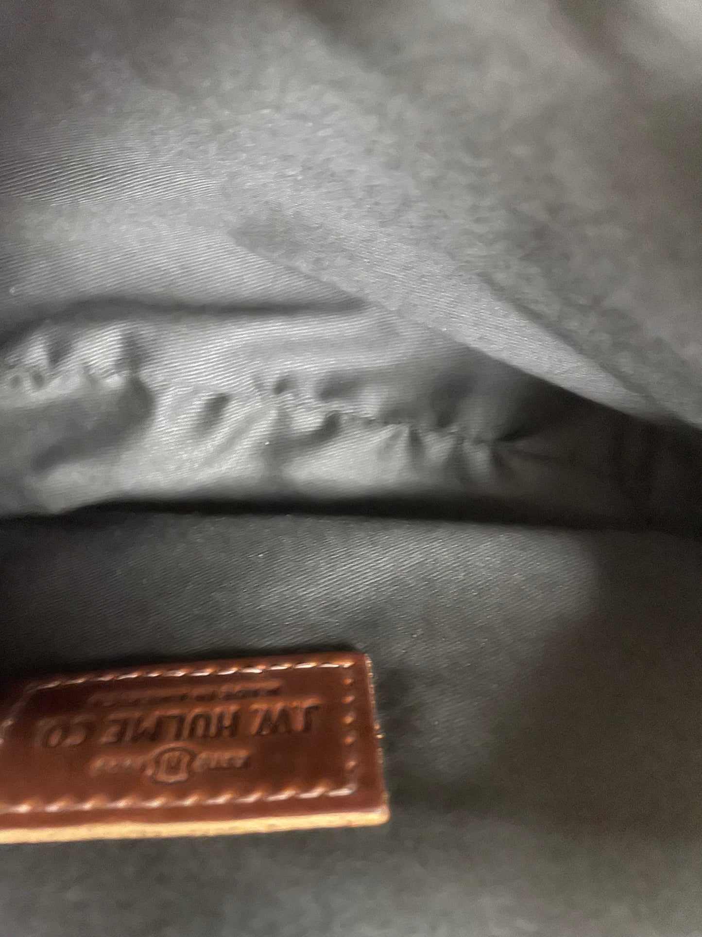 Makeup Bag Leather By J.W. Hulme, Size: Medium
