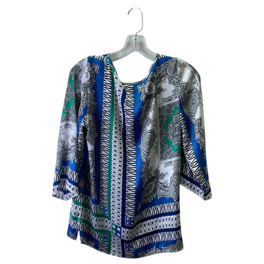 Top Ss By Chicos In Blue & White, Size:S