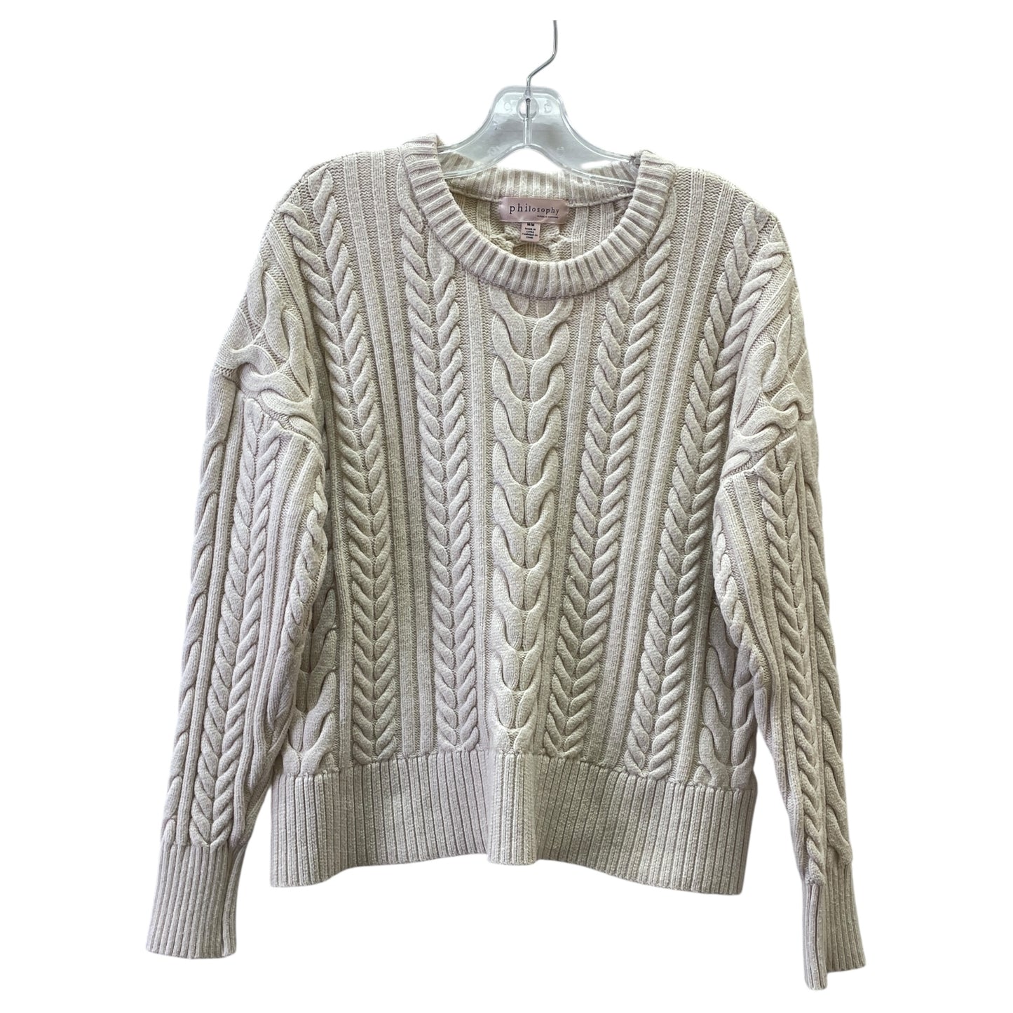 Sweater By Philosophy In Cream, Size:M