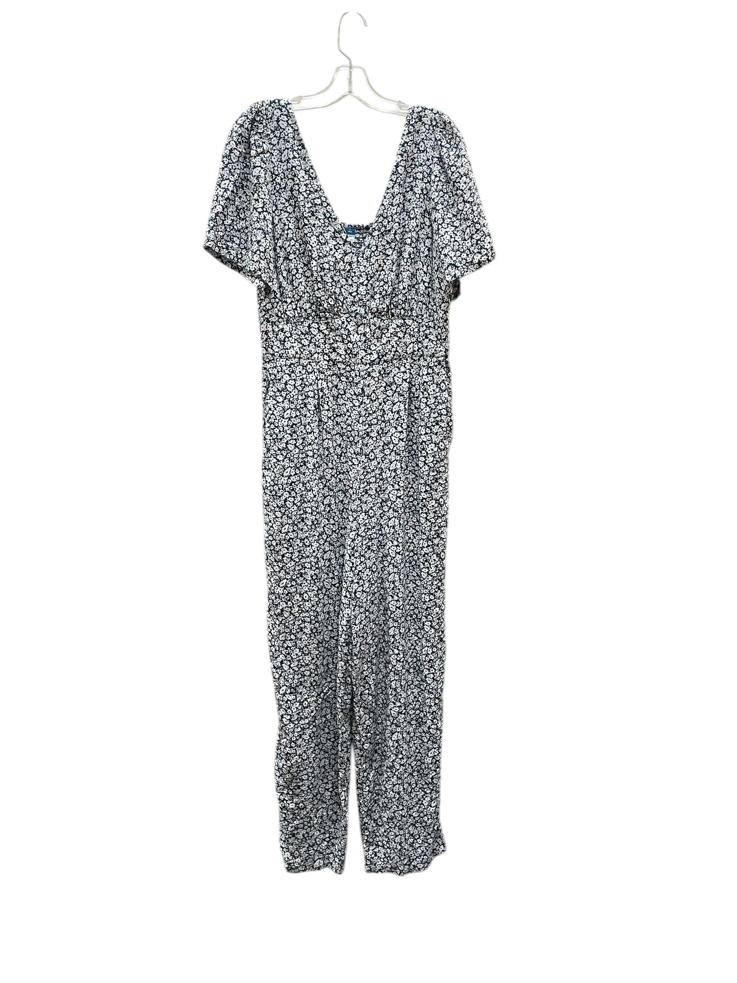Jumpsuit By Old Navy In Blue & White, Size:L