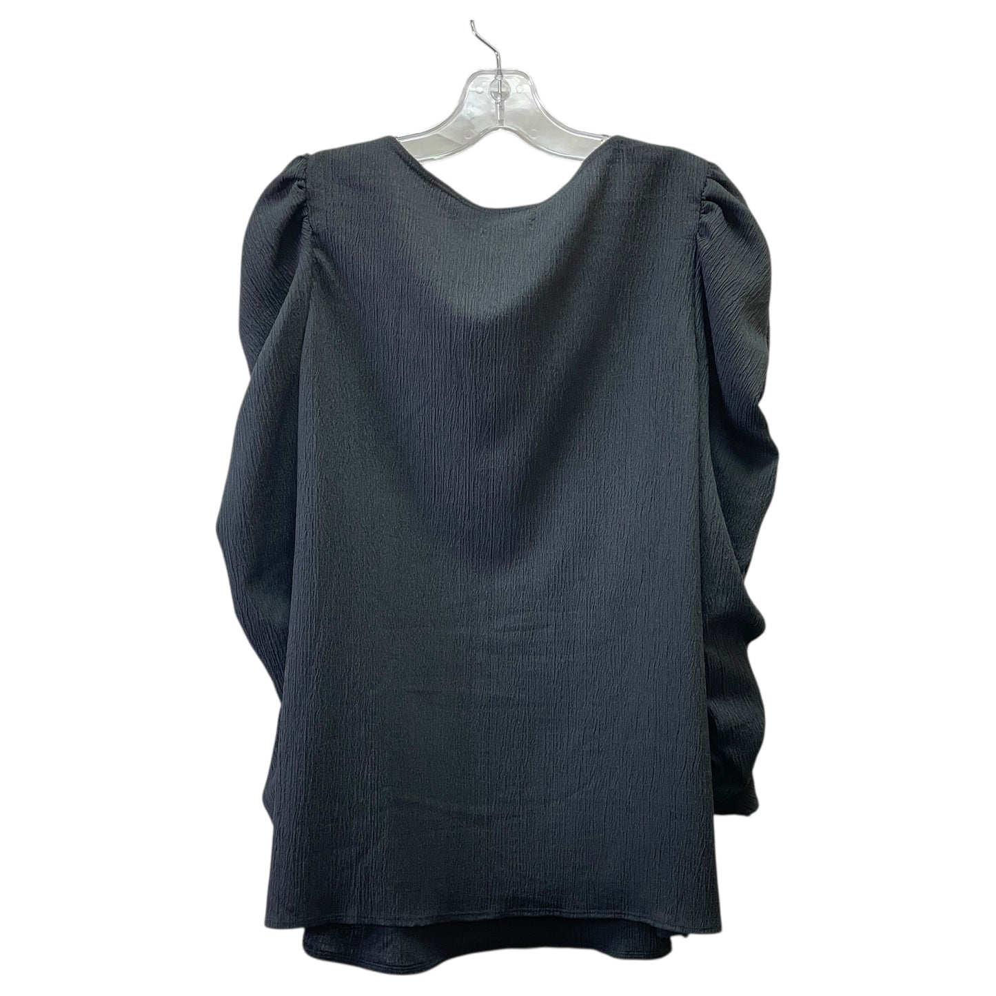 Blouse Ls By Max Studio In Black, Size:Xl