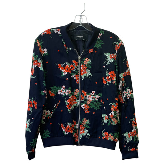 JACKET OTHER by ZARA BASIC In BLUE & ORANGE, Size: L