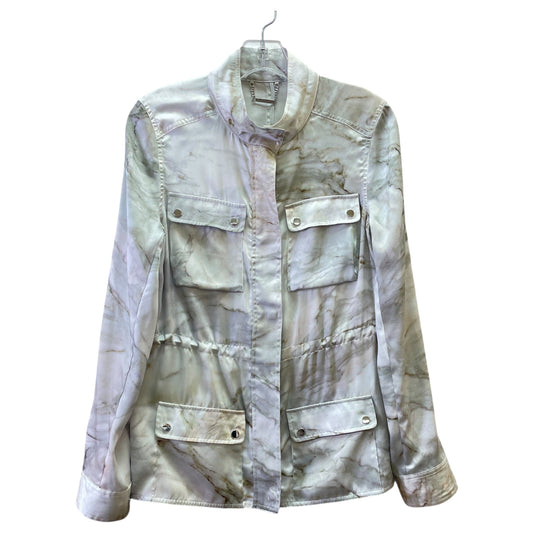 Jacket Shirt By Elie Tahari In Ombre Print, Size:S