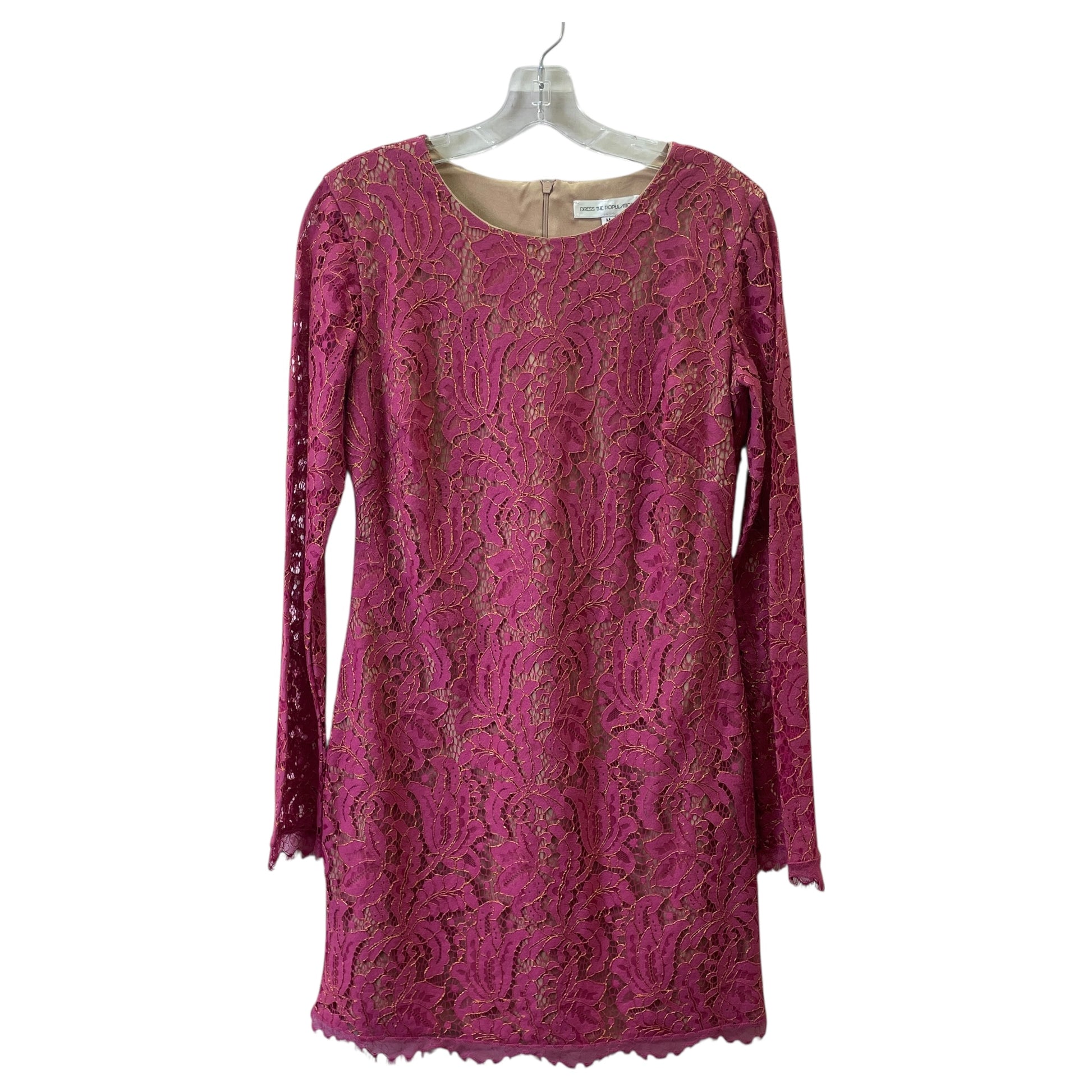 dress the population pink dress Dress Party Midi By Dress The Population In Pink, Size:M – Clothes Mentor Mayfield Heights OH