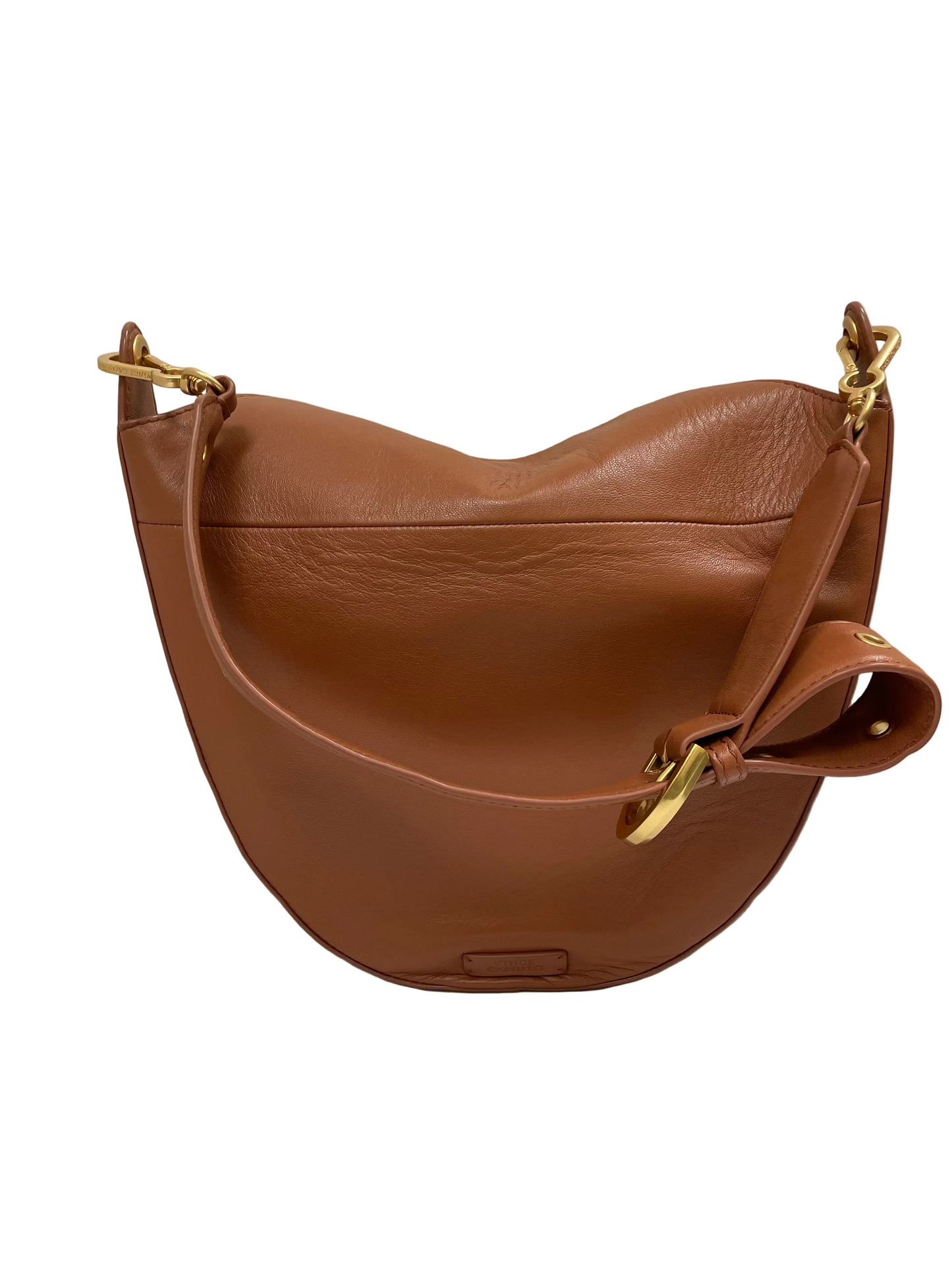 Handbag Leather By Vince Camuto In Brown, Size:Medium