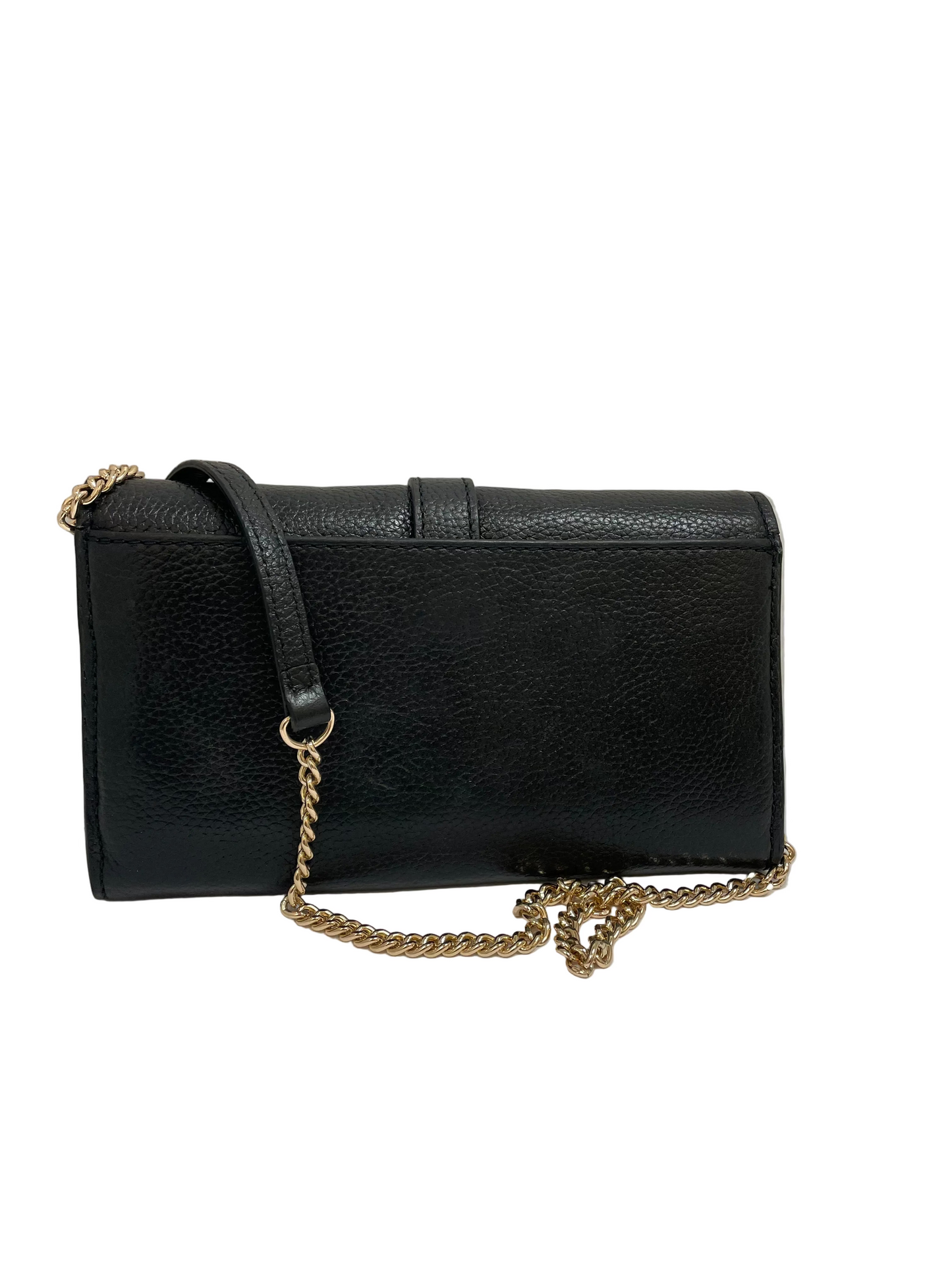 Crossbody By Cole-Haan In Black & Gold, Size:Small