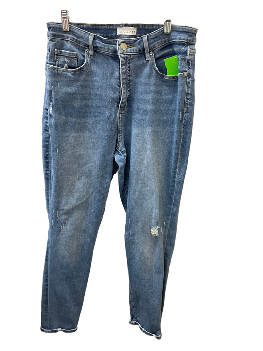 Jeans Straight By Loft In Blue, Size:12
