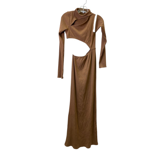 Dress Casual Maxi By Fashion Nova In Tan, Size:L