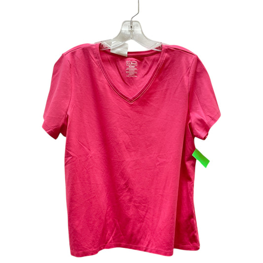 Top Ss Basic By L.L. Bean In Pink, Size:Xl