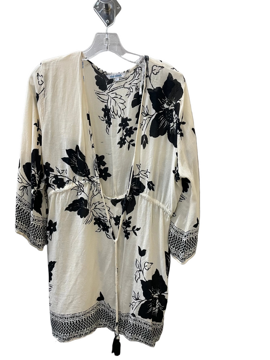 Swimwear Cover-Up By Blue Island In Black & Cream, Size:L