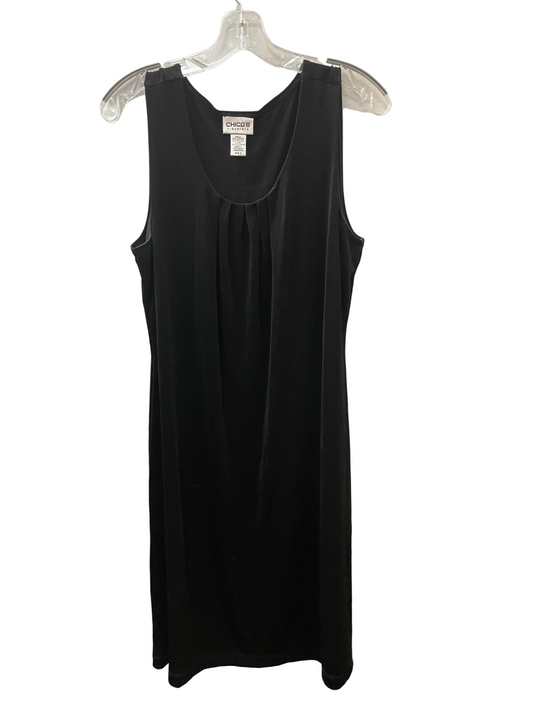Dress Casual Midi By Chicos In Black, Size:2