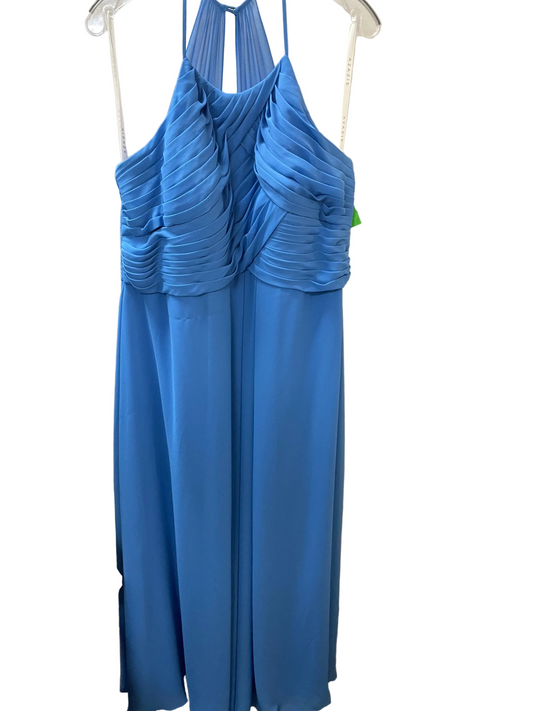 Dress Party Long By Azazie In Blue, Size:14