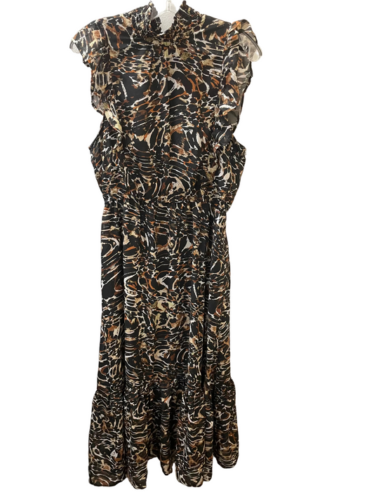 Dress Casual Maxi By Steve Madden In Animal Print, Size:Xl