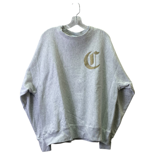 Athletic Sweatshirt Crewneck By Champion In Grey, Size:Xl