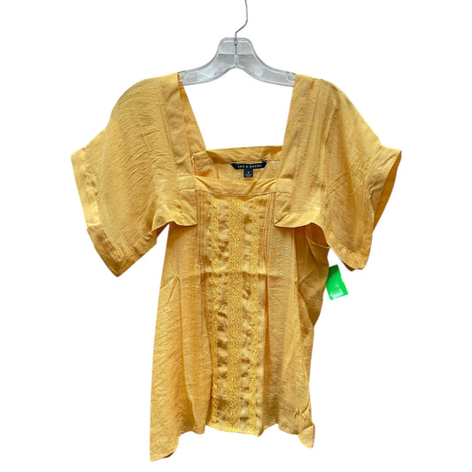 Top Sleeveless By Zac And Rachel In Yellow, Size:S