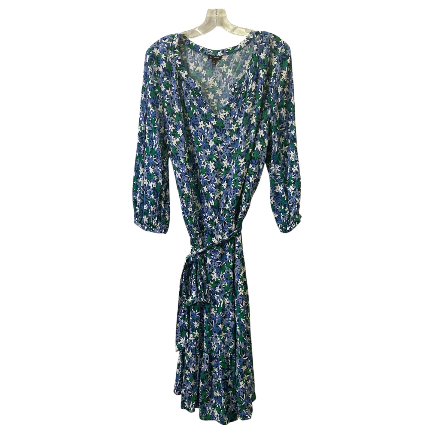 Dress Casual Midi By Talbots In Blue, Size:Xl