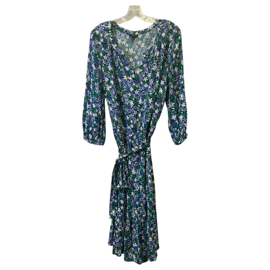 Dress Casual Midi By Talbots In Blue, Size:Xl