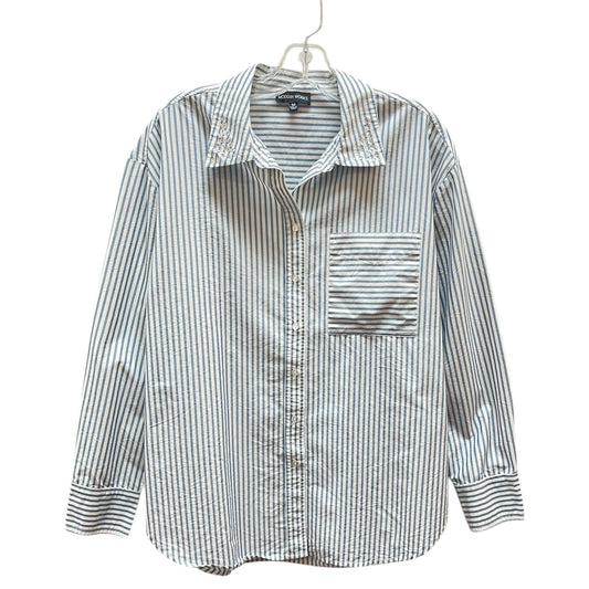 Top Ls By Modern Works In Blue, Size:M