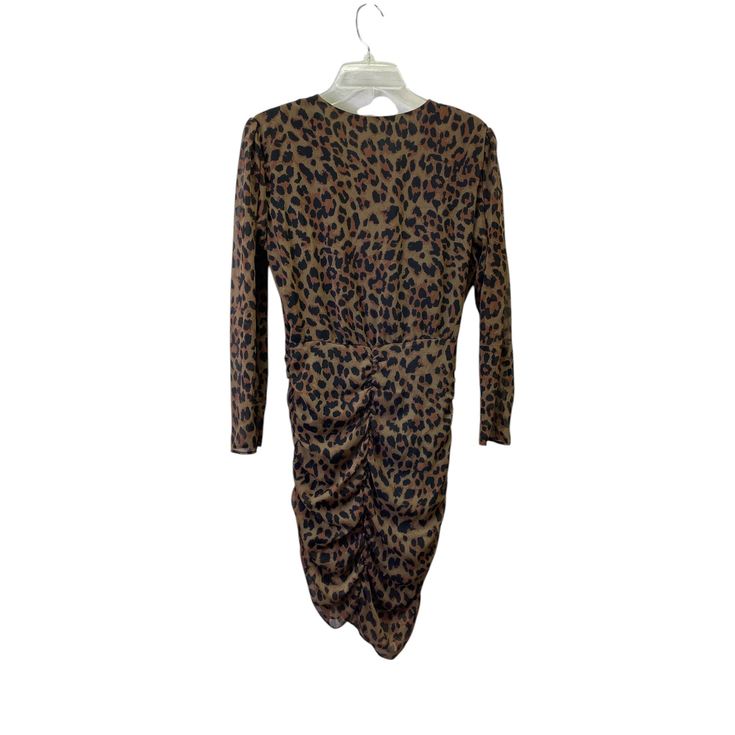 Dress Casual Midi By Zara In Animal Print, Size:M