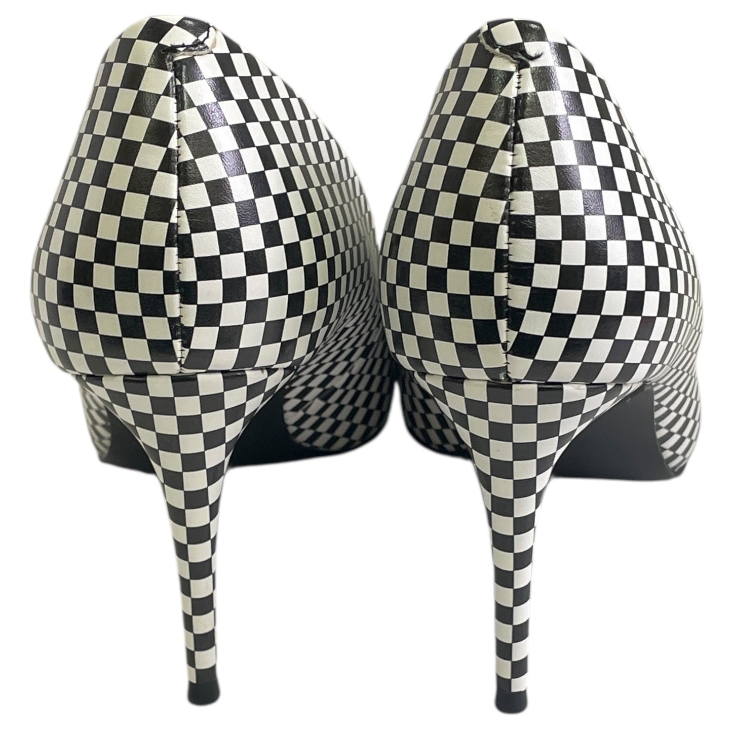 Shoes Heels Stiletto By Steve Madden In Black & White, Size:9