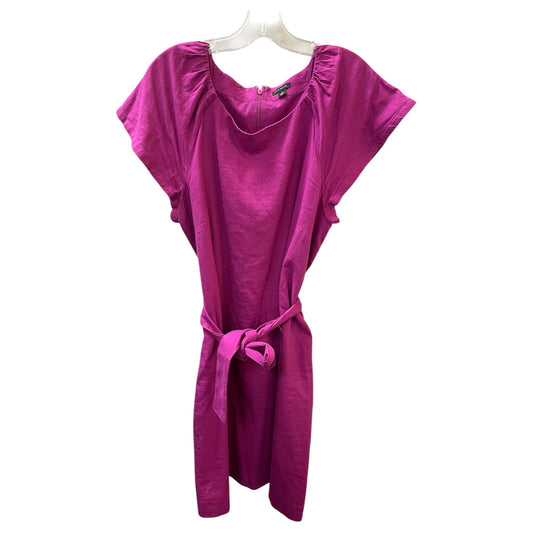 Dress Casual Midi By Ann Taylor In Purple, Size:M