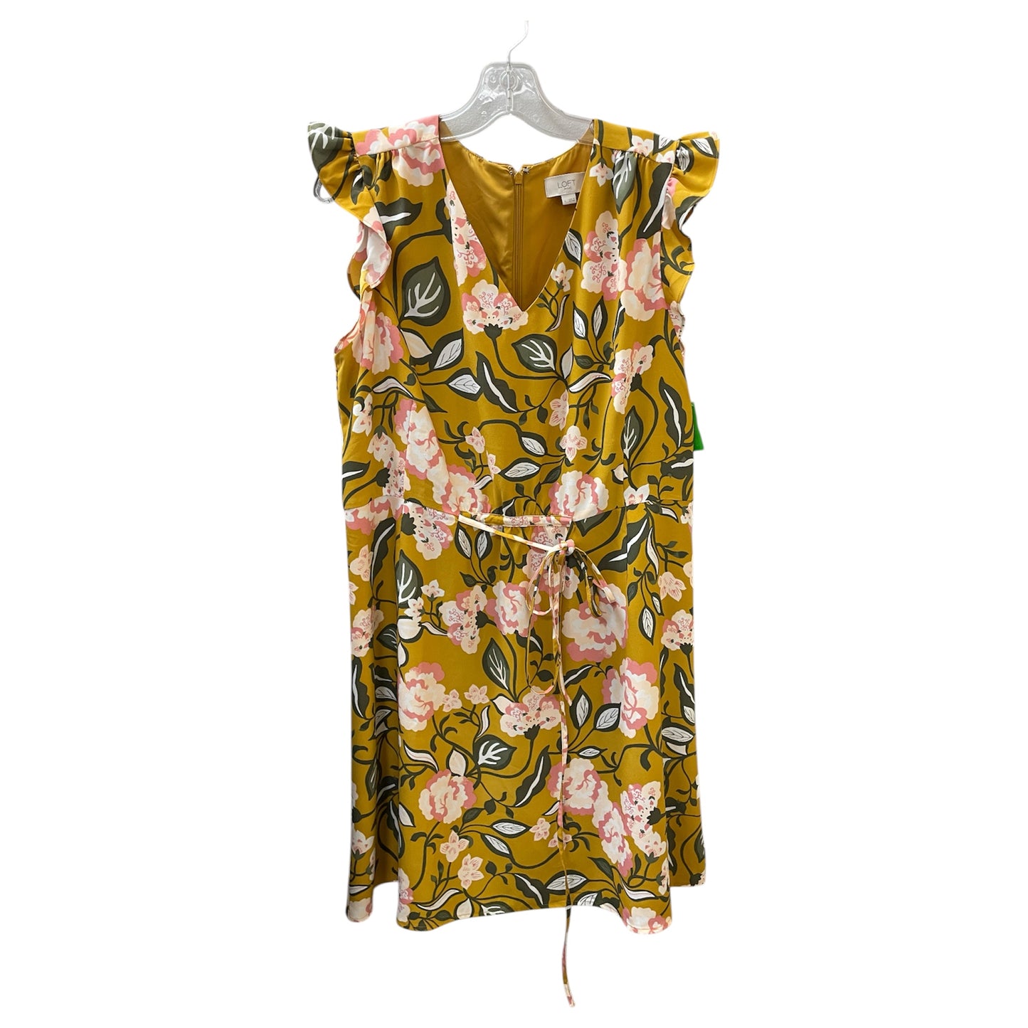Dress Casual Midi By Loft In Animal Print, Size:L