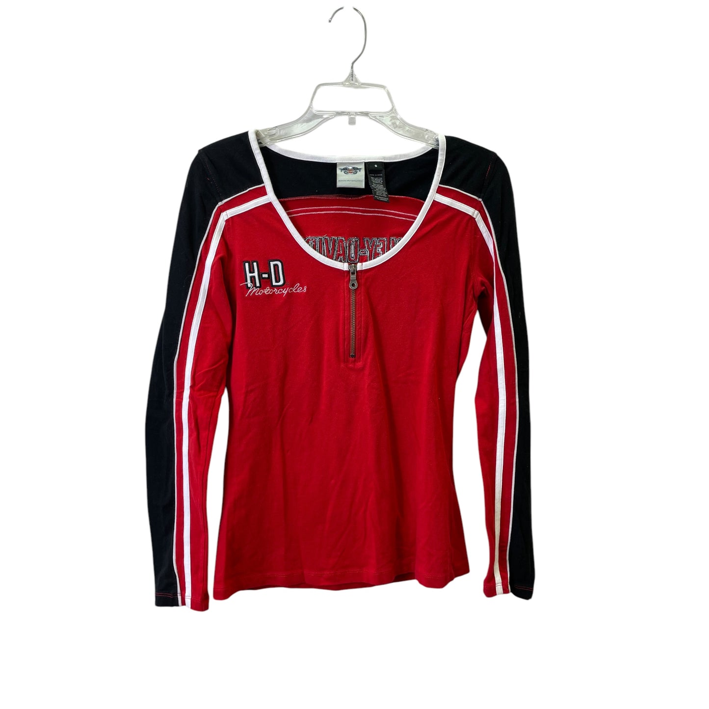 Top Ls By Harley Davidson In Black & Red, Size:S