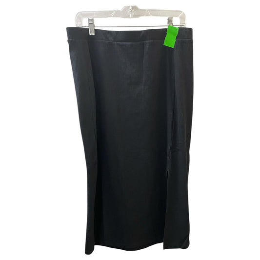 Skirt Midi By The Drop In Black, Size:Xxl