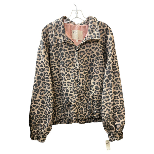 Jacket Denim By Pilcro In Animal Print, Size:Xl