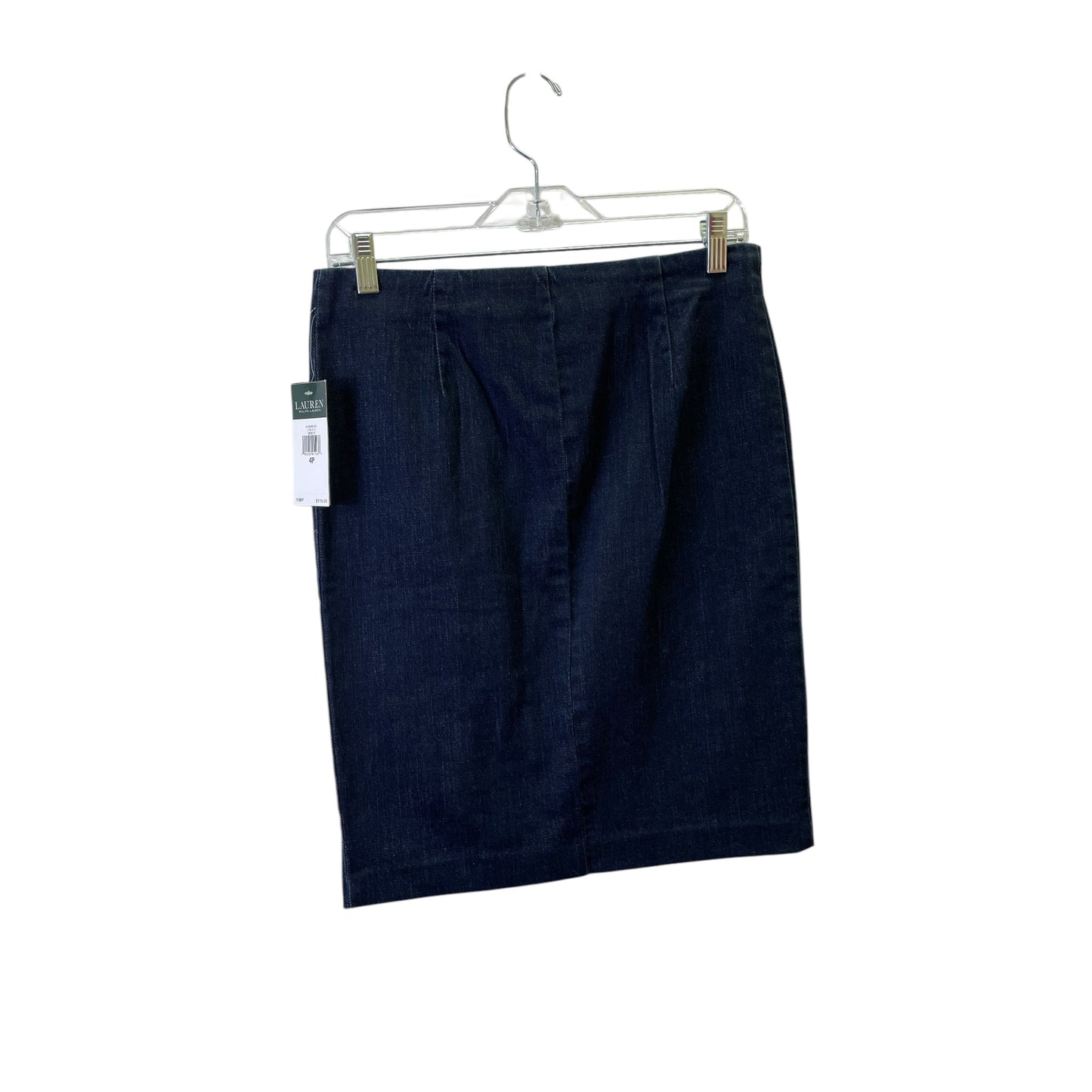 Skirt Mini & Short By Lauren By Ralph Lauren In Blue Denim, Size:4P