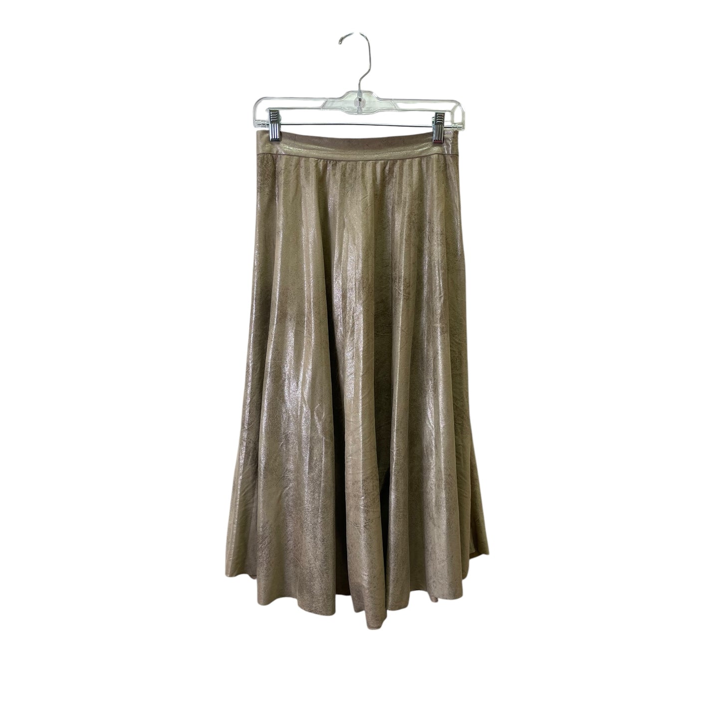 Skirt Maxi By Zara In Gold, Size:2