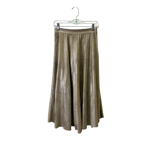 Skirt Maxi By Zara In Gold, Size:2