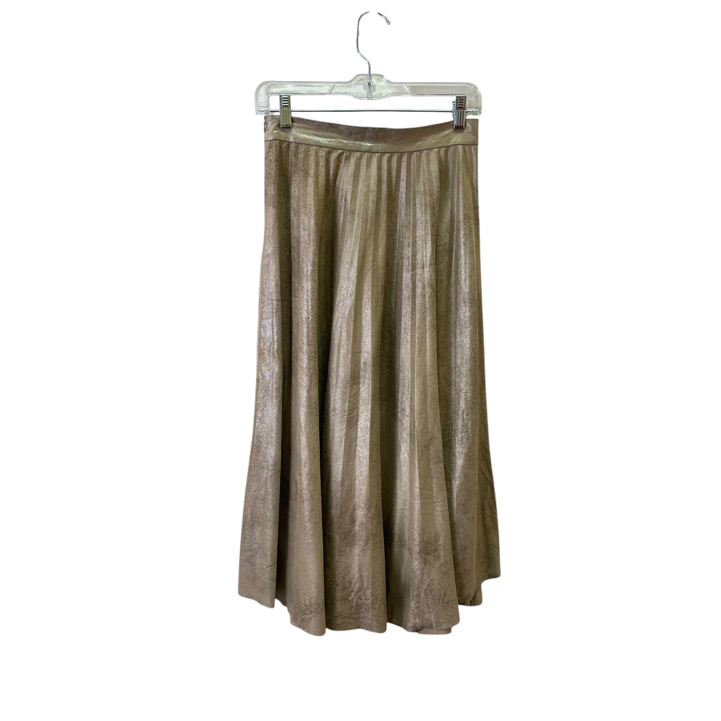 Skirt Maxi By Zara In Gold, Size:2