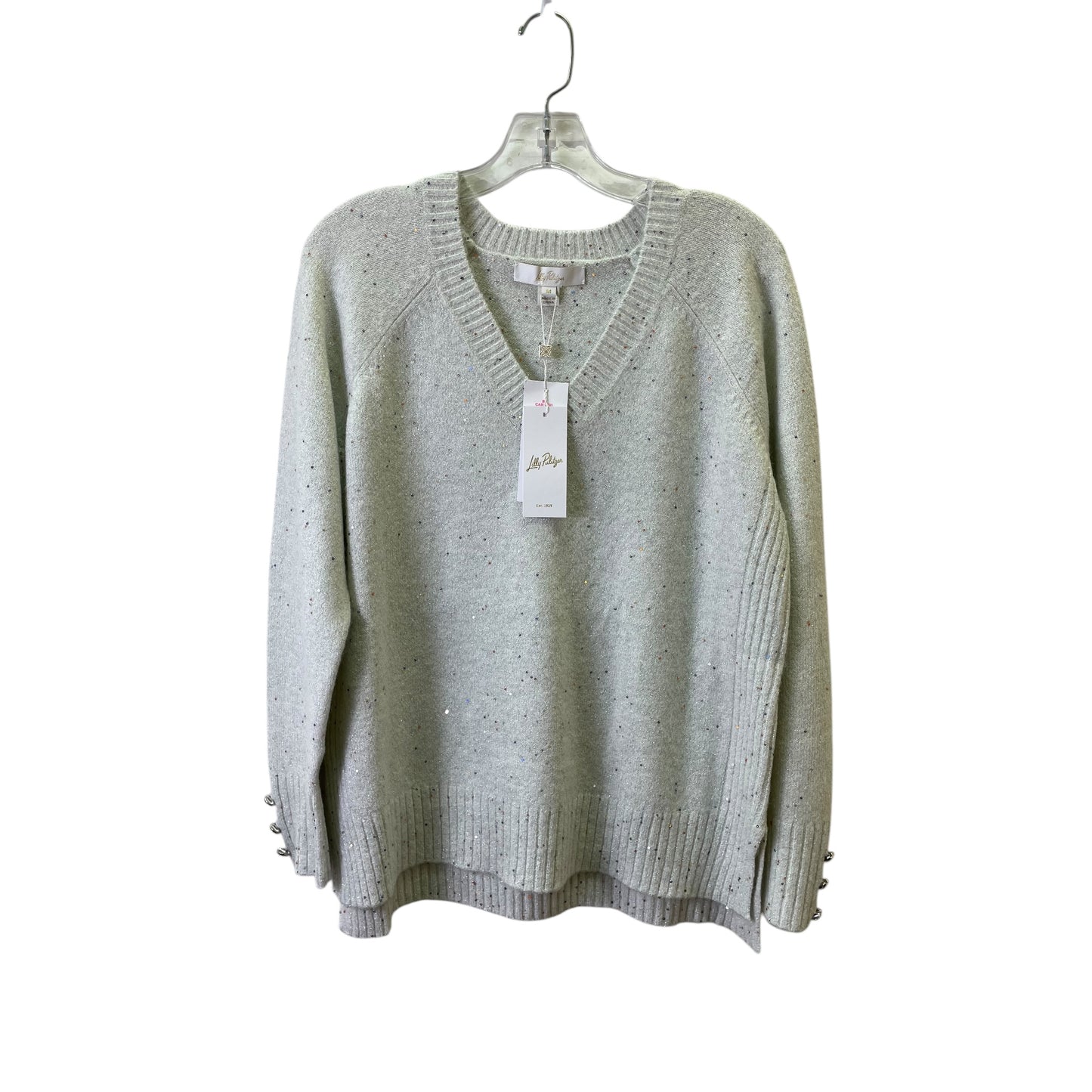 Sweater Designer By Lilly Pulitzer In Grey, Size:M