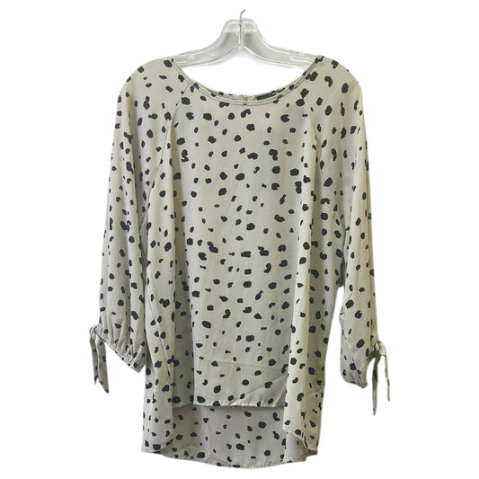 Top 3/4 Sleeve By Papermoon In Beige, Size:Xl