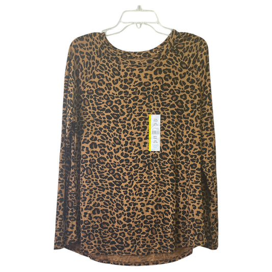 Top Ls By Time And Tru In Animal Print, Size:L