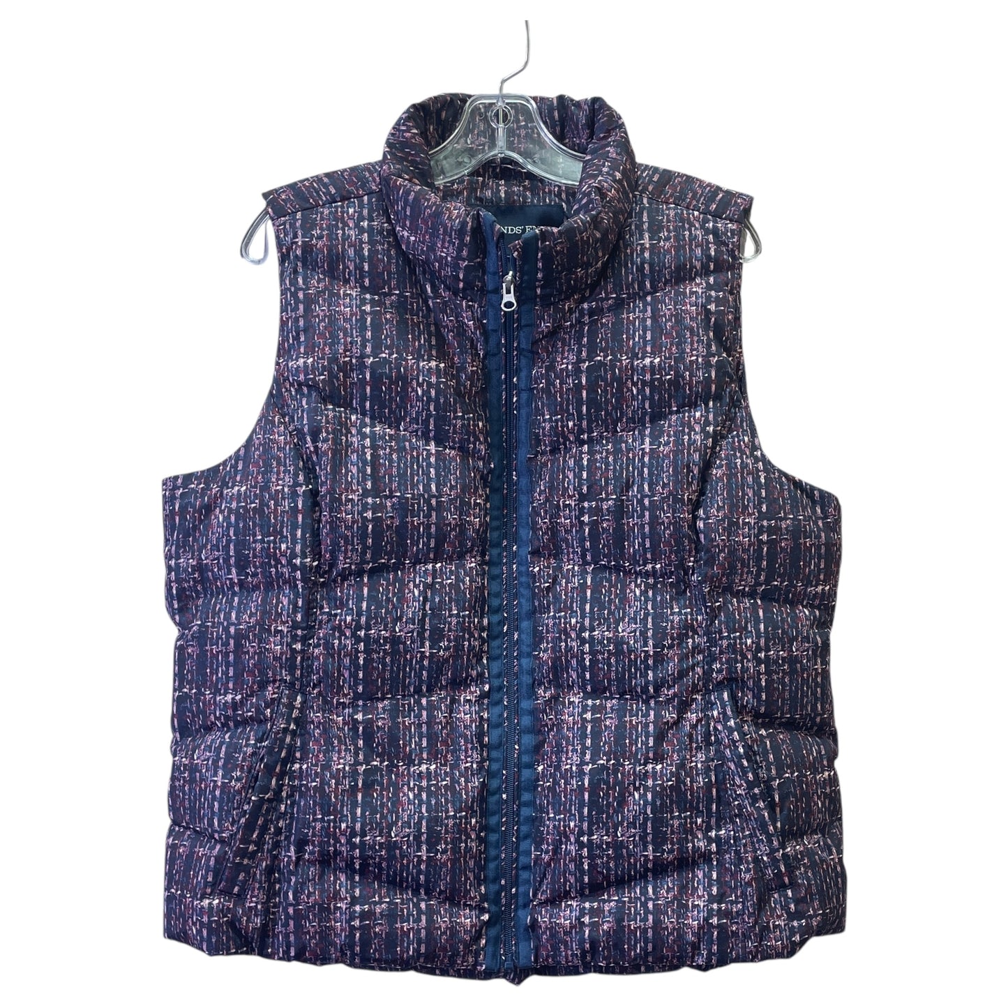 Vest Puffer & Quilted By Lands End In Blue, Size:Xl