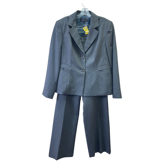 Pants Suit 2Pc By Kasper In Grey, Size:14
