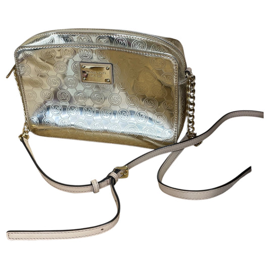 Crossbody Designer By Michael Kors In Gold, Size:Medium