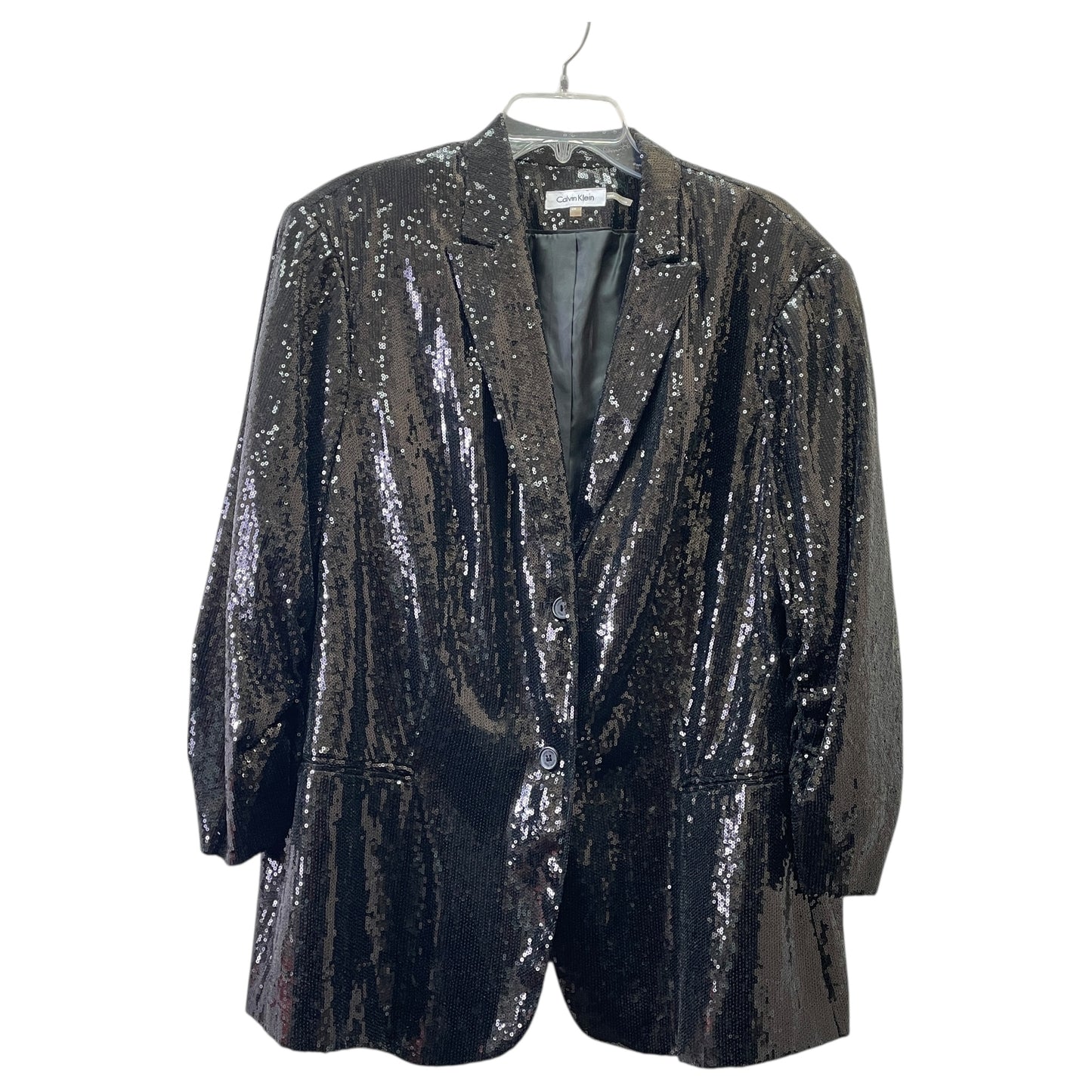 Blazer By Calvin Klein In Black, Size:2X