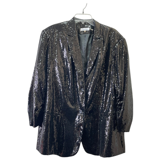 Blazer By Calvin Klein In Black, Size:2X