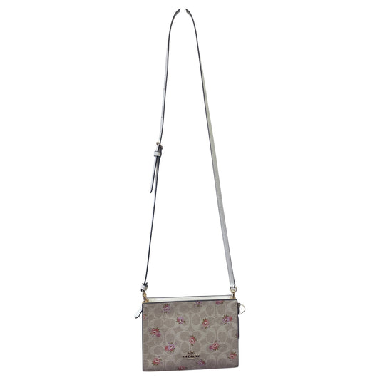 Crossbody Designer By Coach In Floral Print, Size:Small