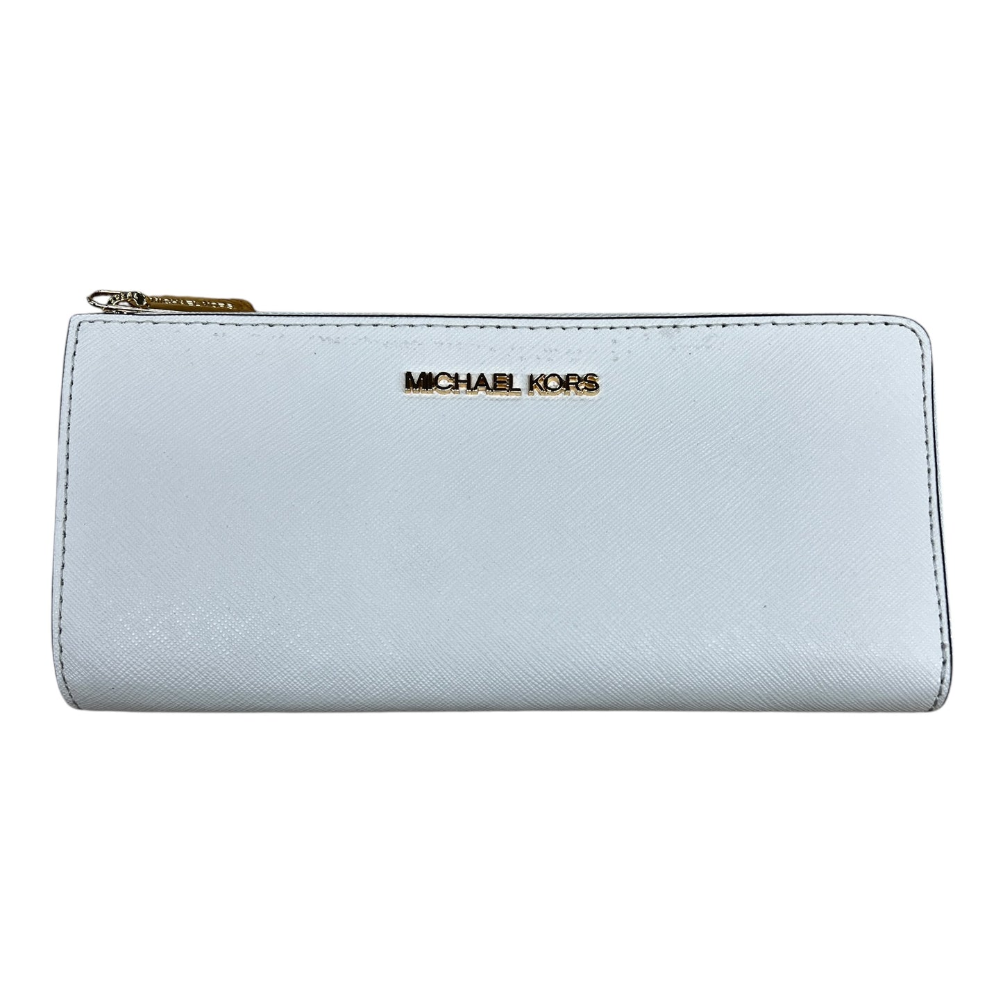 Wallet Designer By Michael Kors In Cream, Size:Large