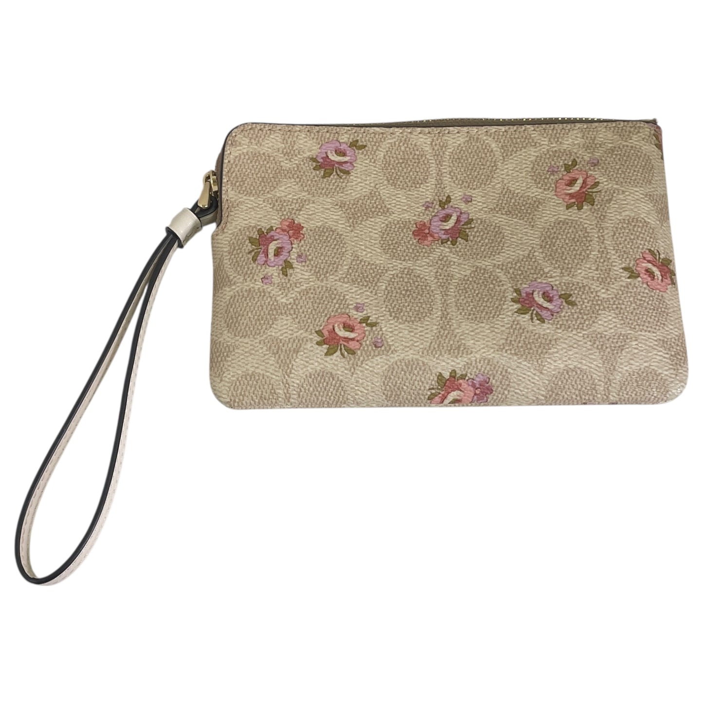 Wristlet Designer By Coach In Floral Print, Size:Small