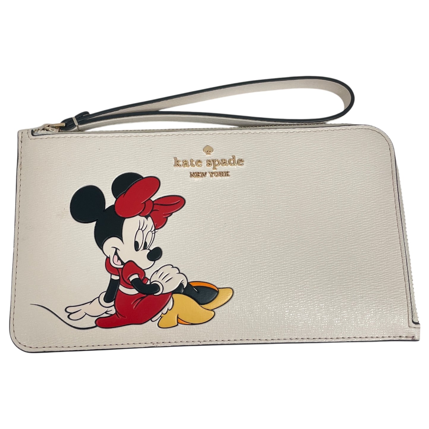Wristlet Designer By Kate Spade In Cream, Size:Medium