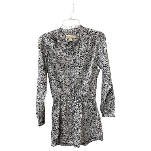 Romper By Michael By Michael Kors In Black & White, Size:Xs