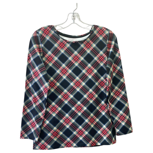 Top Ls By Talbots In Black & Red, Size:Sp