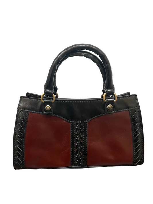 Handbag Designer By Patricia Nash In Brown & Cream, Size:Medium